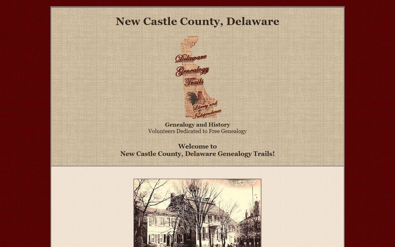 Delaware City genealogy resources related to New Castle County probate court records