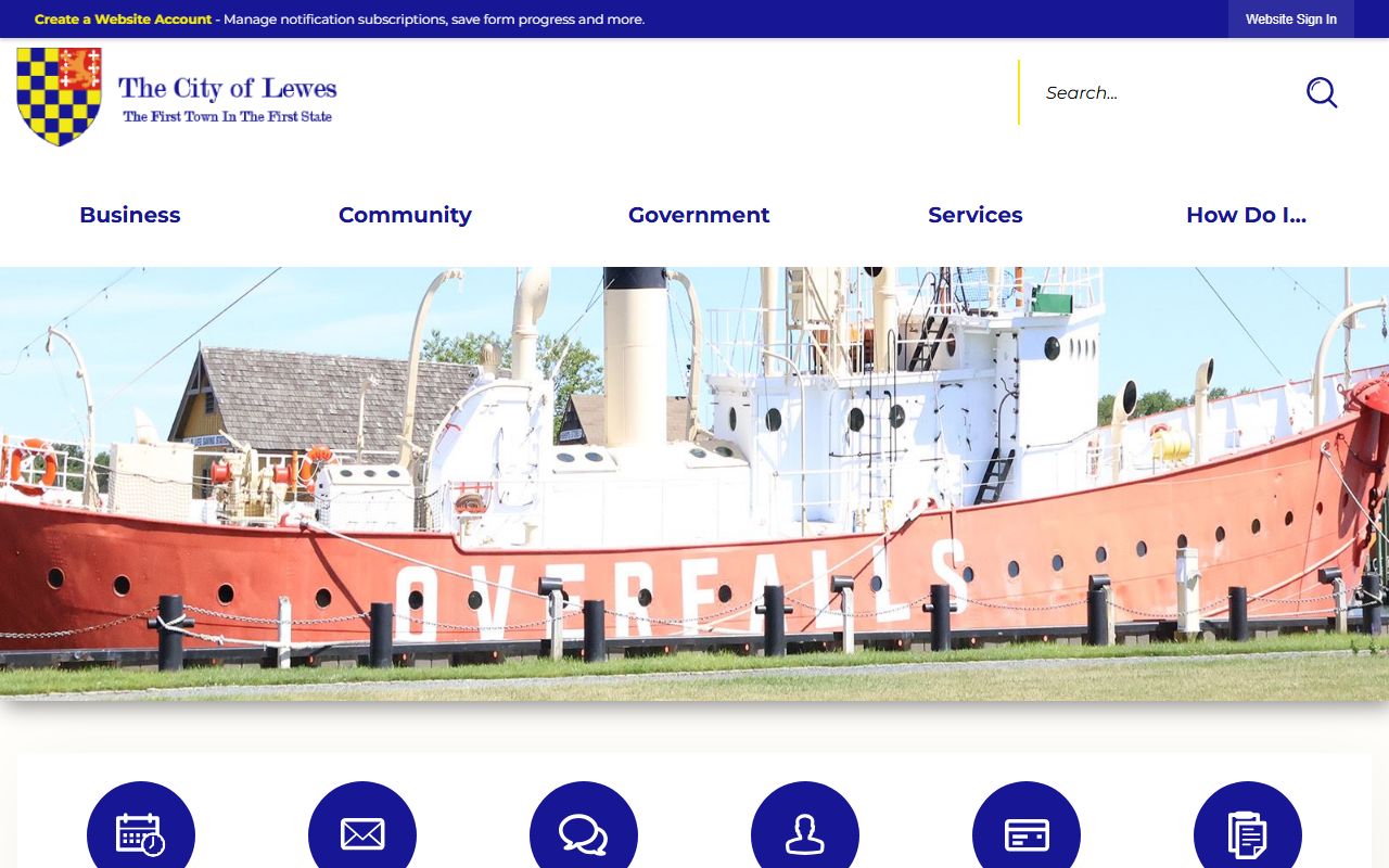 City of Lewes Delaware official resources related to probate court records