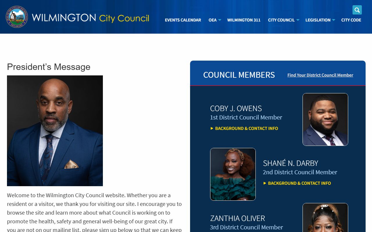 Wilmington City Council information related to probate court records and estate services